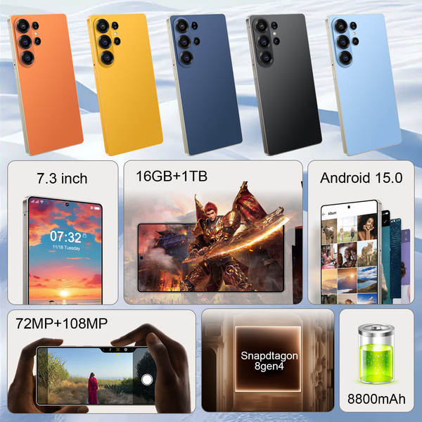 Novo celular inteligente transfronteiriço S26 Ultra com caneta integrada com suporte total à Internet para distribuição por atacado