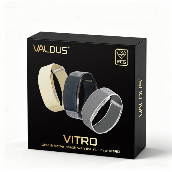 VALDUS Cross-Border VITRO sem ecrã ECG relógio inteligente monitorar a frequência cardíaca em tempo real para monitorar a saúde das mulheres