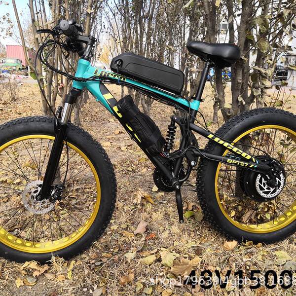 26 polegadas 4,0 pneus snowboard 1500W motor velocidade de alumínio de liga de gordura assistente elétrico 48V montanha auto