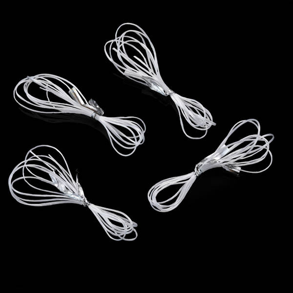 Cordão de Contas de Cristal Branco