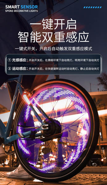 Luzes para Pneus de Bicicleta