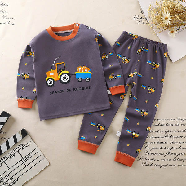 Conjunto de pijama de algodão para crianças