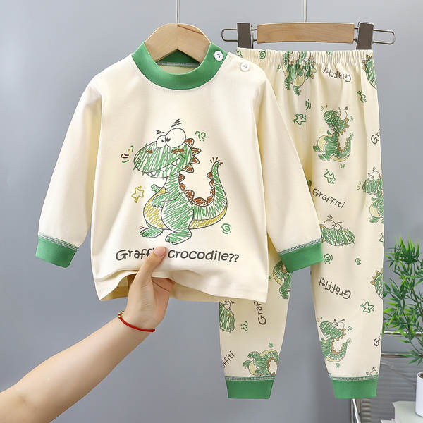 Conjunto de pijama de algodão para crianças