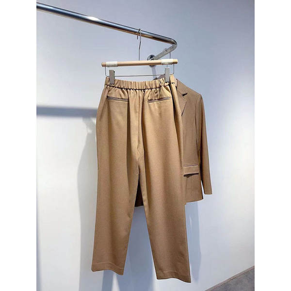 Outono novo modelo de roupas femininas de lã de lenha real misturado vestido de lâmina reta vestido de calça profissional fabricante de conjuntos de vendas diretas