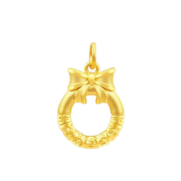 Colar de Ouro 999 com Pendente de Flor