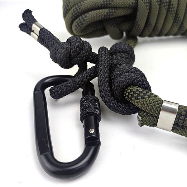 Fabricante personalizado corda de segurança de corda de amêndoa de 12 mm verde marrom para equipamentos de resgate de vida selvagem corda macia