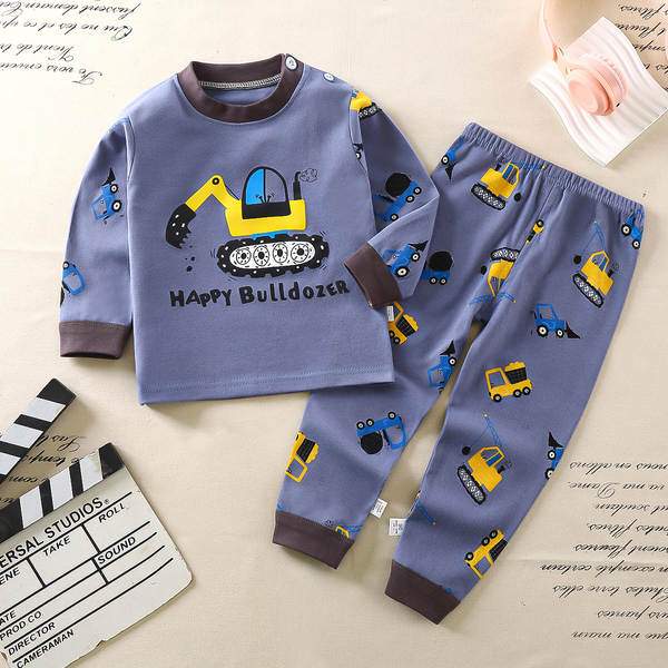 Conjunto de pijama de algodão para crianças