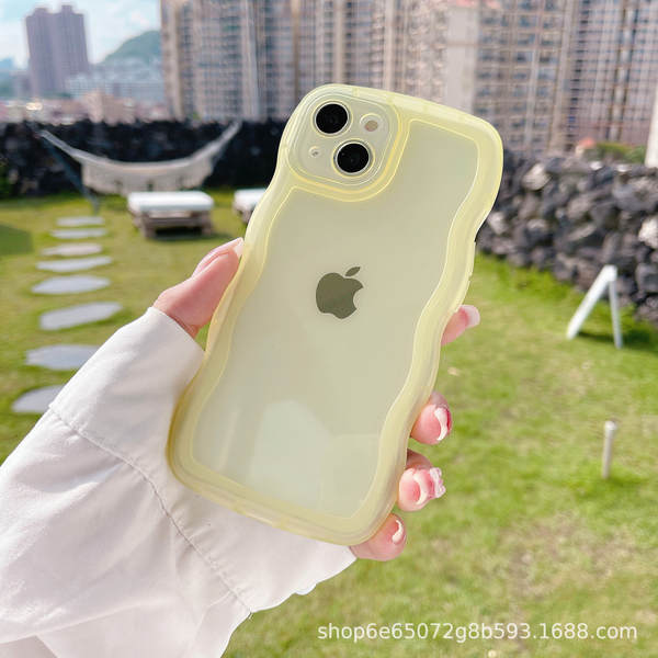 Aplicável Samsung S25Ultra Capa do celular S24 Protector S23 A35/A15 Faixa de onda A55 transparente