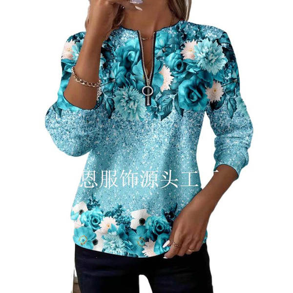 Outono Novo Modelo Europeu e Americano Lingerie Feminino T-Shirt Pós-Símia Vintage Camiseta Desportiva