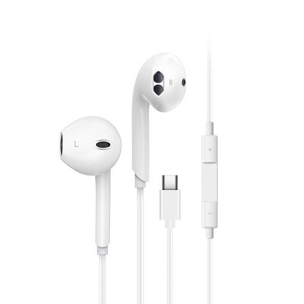 Tipo-C Flat aplicável Xiaomi Huawei 3.5mm telefone inteligente com fio de fone de ouvido com fone de ouvido