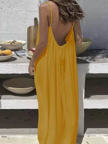 2026 Amazônia gelado rugido pano de sol pano de sol pendurado com vestido de praia longas roupas de férias relaxante vestido de casa
