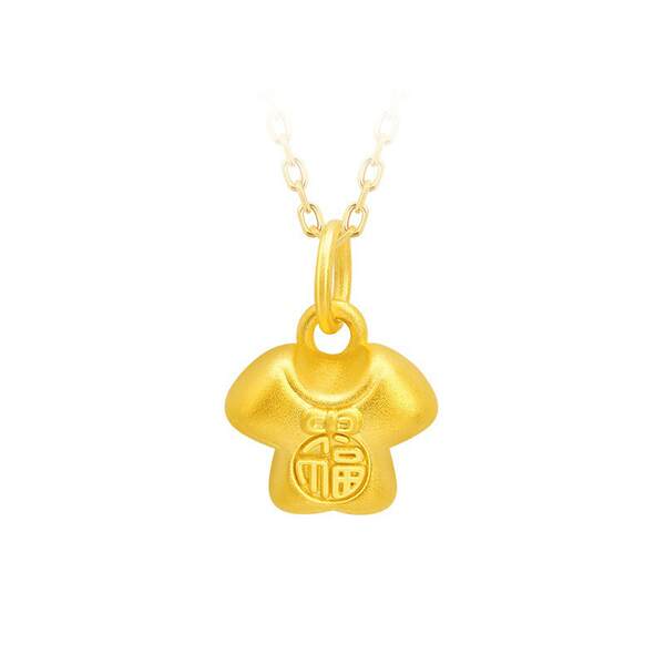 Colar de Ouro 999 com Pendente de Flor