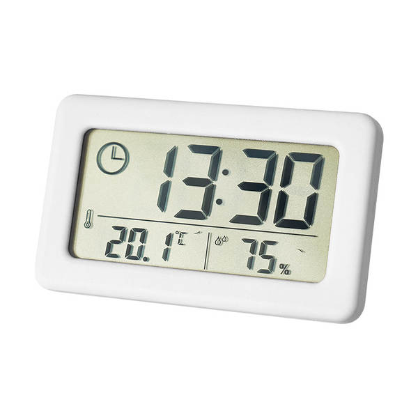 Relógio eletrônico de temperatura fina e umidade de estilo nórdico YD005