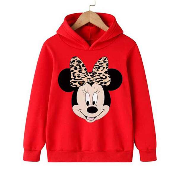 Mini Mouse Camiseta Desportiva Inverno Primavera Outono Camiseta de Crianças Camiseta de Crianças