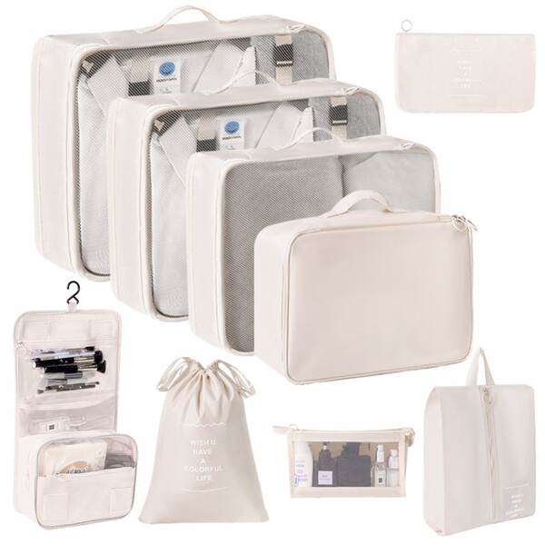 Conjunto de 7 Bolsas de Organização para Viagem
