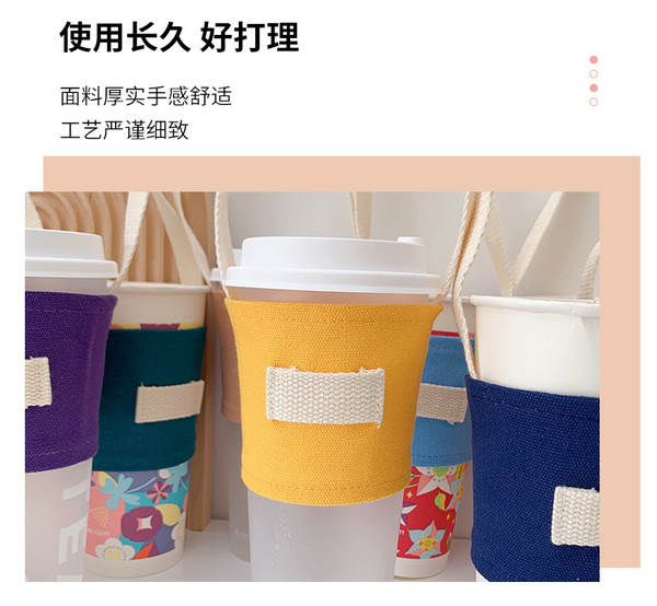 Bolsa de Tecido para Copos de Café