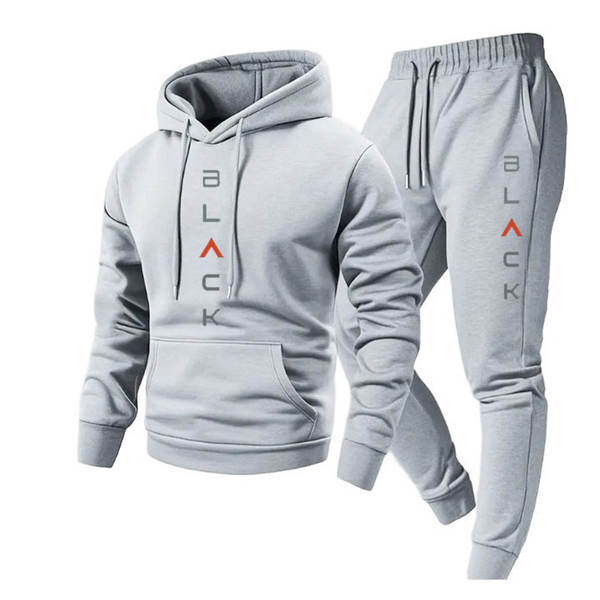 Camiseta de corrida de inverno e calça de corrida de inverno para homens 2 peças