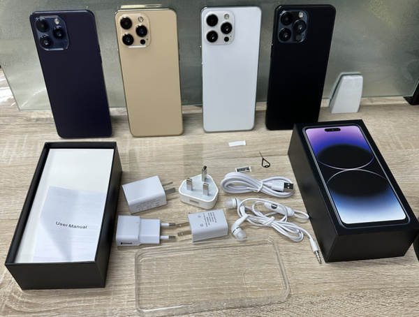 4G smartphone transfronteiriço i14promax 3+64 grande ecrã de 6,8 polegadas OTG carregamento rápido comércio exterior