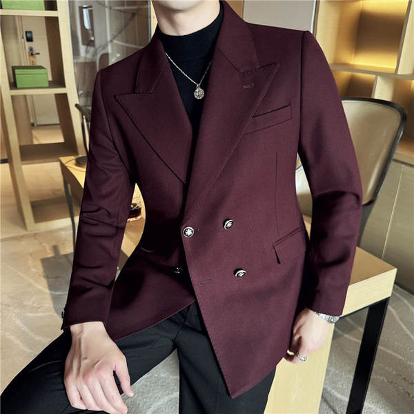 Terno Masculino de Inverno com Dobro Fechamento