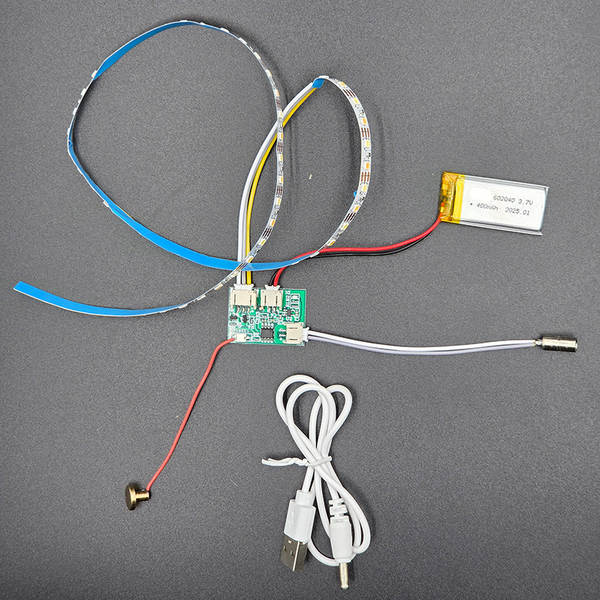 Lâmpadas LED de baixa pressão 5V autocolante de atmosfera de lâmpadas de lâmpadas de iluminação de linha de três cores para a casa de recarga