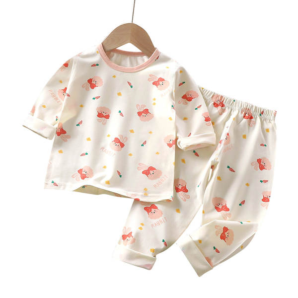 Conjunto de pijama para crianças de primavera