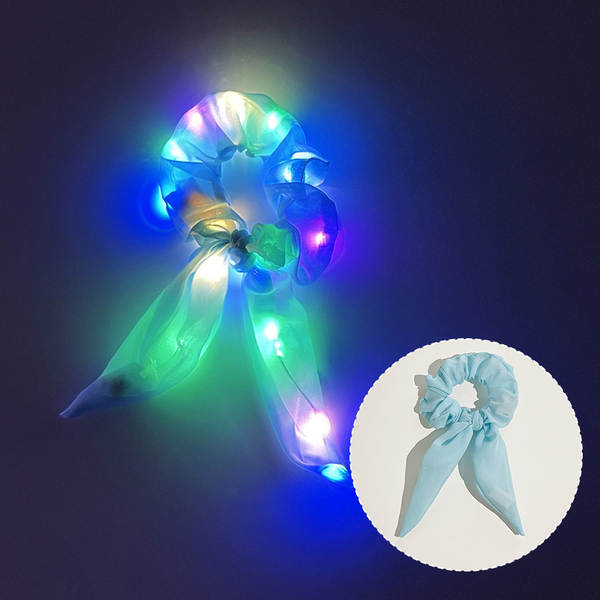 LED brilho do intestino grosso cabelo círculo di luz da noite cabelo brilho da luz da noite cabelo de cabelo da noite cabelo da fronteira cabelo