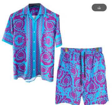 T-Shirt vintage masculino Verão 3D Impressão T-Shirt de praia Viagem de lazer Homens Havaí