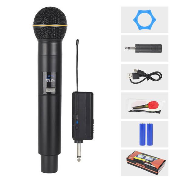 Carregador de microfone sem fio para duas casas de cartão de som KTV palco de transmissão ao vivo K-Song V-Song profissional portátil