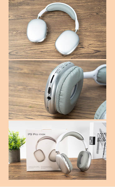 Transfronteiriço p9 pro max fone de ouvido Bluetooth carregamento movimento fone de ouvido sem fio som estético 5.0 fone de ouvido portátil