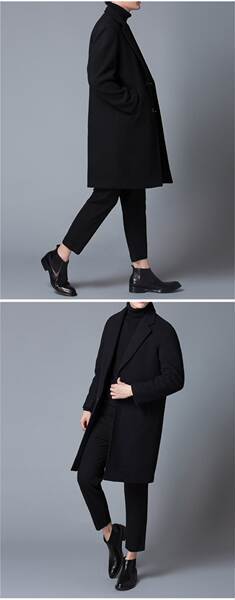 Casaco de lã masculino