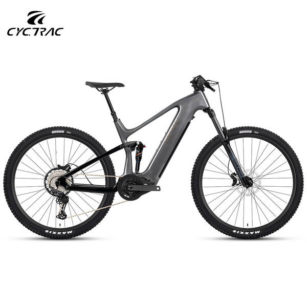 EM10 elétrico assistido bicicleta de montanha de cauda macia carroçaria de fibra de carbono M510 motor intermediário de oito lados para evitar o sismo em todo o campo