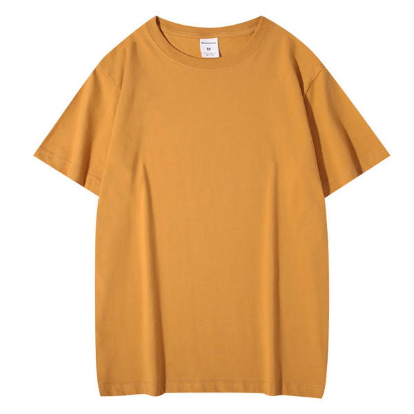 220 gramas de algodão puro T-shirt homem e mulher impressão de logotipo T-shirt vazio T-shirt personalizado de mangas curtas T-shirt cultural T-shirt