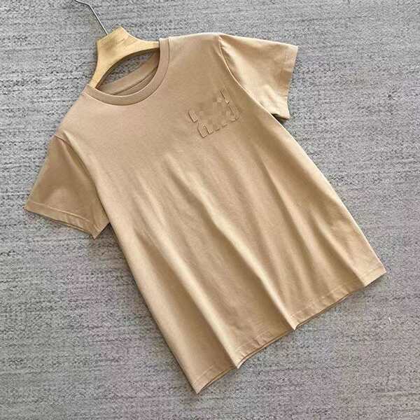 100 caroço algodão miu estilo original letra pura adesivo simples pulseira curta luva casual T-shirt na roupa feminina