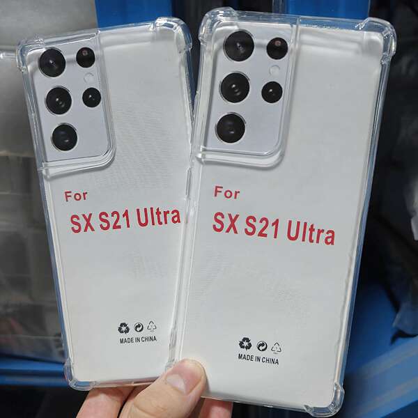1.5mm transparente quad-angular tubo de ar TPU para Samsung S25/S23/S22