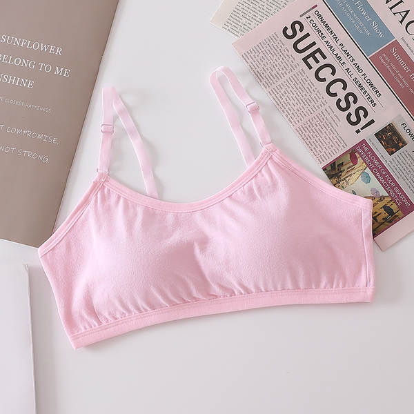 Pequenas camisetas de algodão para meninas do ensino médio e do ensino médio para meninas do ensino médio