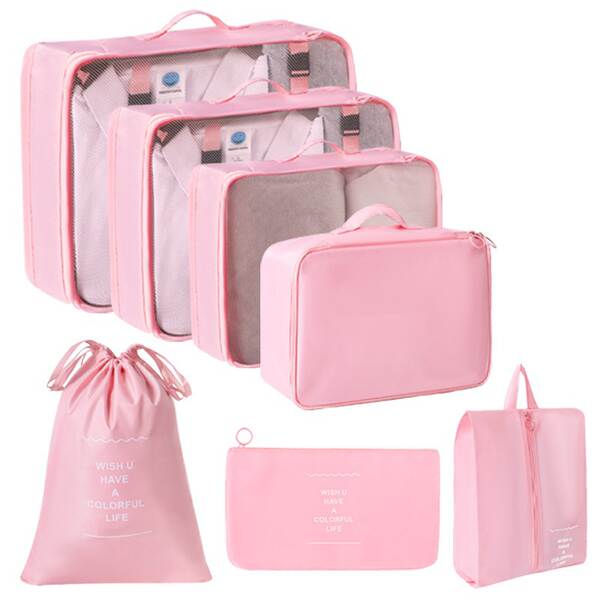 Conjunto de 7 Bolsas de Organização para Viagem