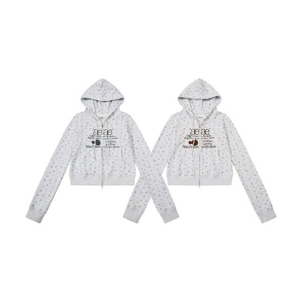 Blazer esportivo florido coreano