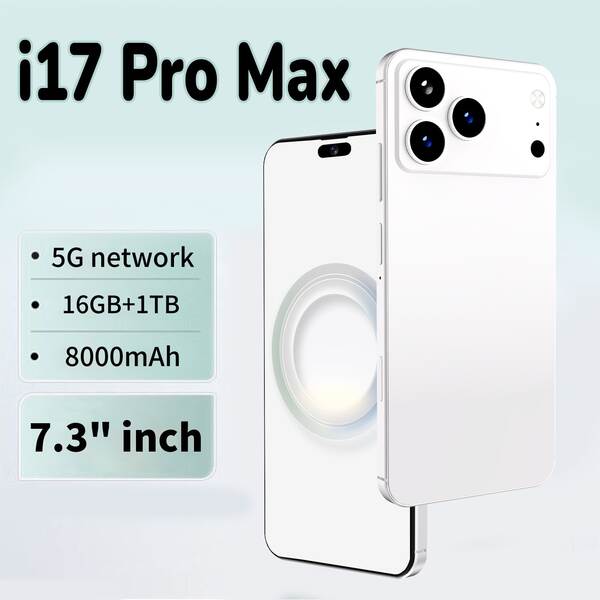 Cugo Cross Border Phone i17 Pro Max Botão lateral 3+64GB Android 14 tela 7.3 4G