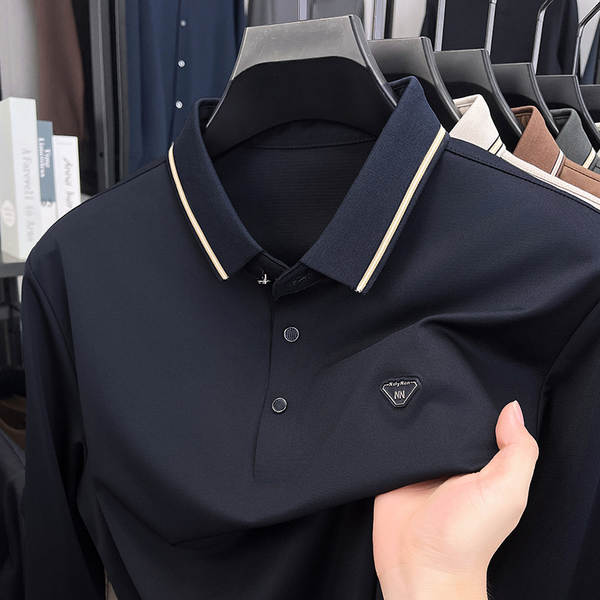 Camisa Polo Longa Manga Masculina