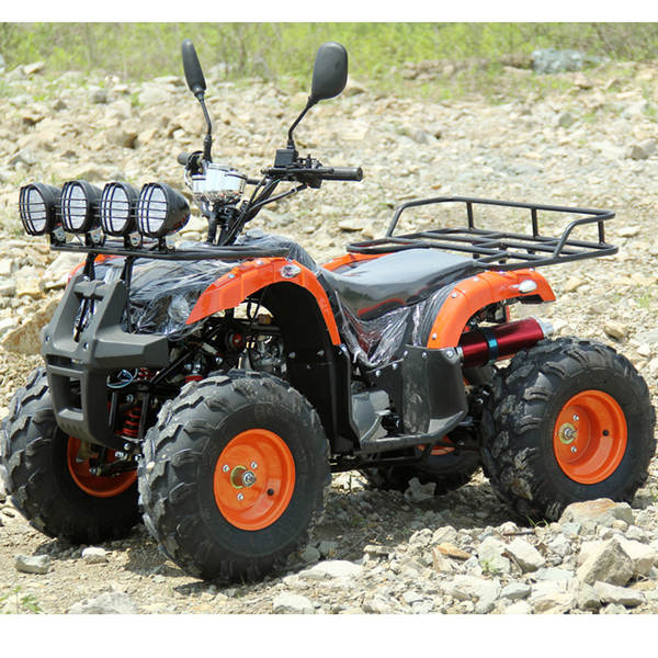 Pequeno carro de praia de touros quatro rodas todo o campo elétrico grande 125 gasolina atn moto de montanha adulto