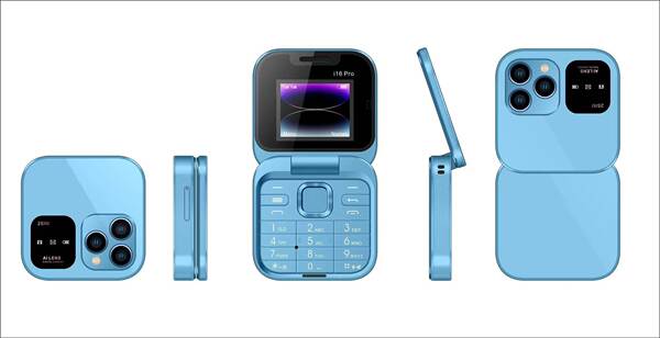 Novo celular transfronteiriço i16 pro duplo cartão para celular não-smartphone duplo celular Bluetooth fold pequeno celular