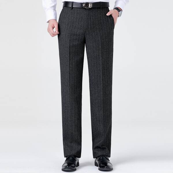 Calça social masculina de lã
