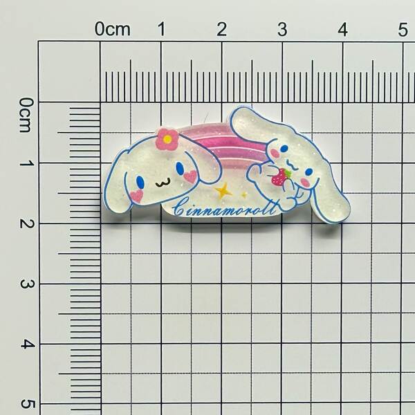 Nova versão do desenho animado acrílico bonito arco-íris adesivo DIY adesivo de peito adesivo frigorífico