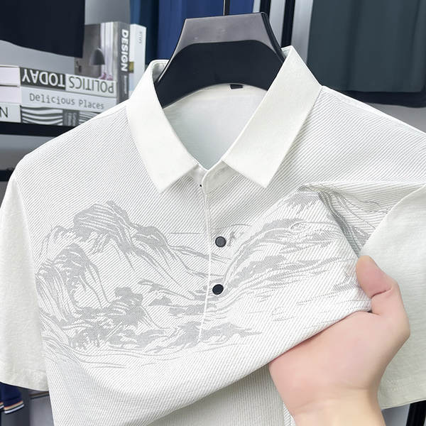 Nova camisa de gelo de verão para homens T-shirts masculinos T-shirts masculinos T-shirts masculinos