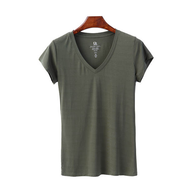 T-shirt feminino de pulso curto para o verão T-shirt feminino K242A