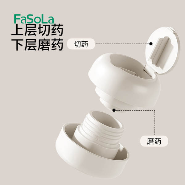 FaSoLa cortador de pílulas mini-portátil doméstico de duas pílulas separador de pílulas pequeno separador de pílulas