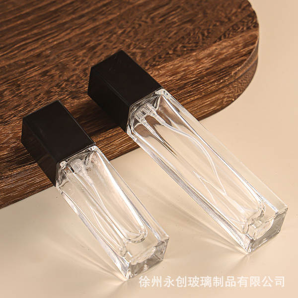 garrafa de perfume de vidro simples 5ml de cosméticos distribuição de garrafa de pulverização de pressão de garrafa pequena portátil de garrafa em branco