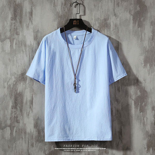 Camiseta masculina curta