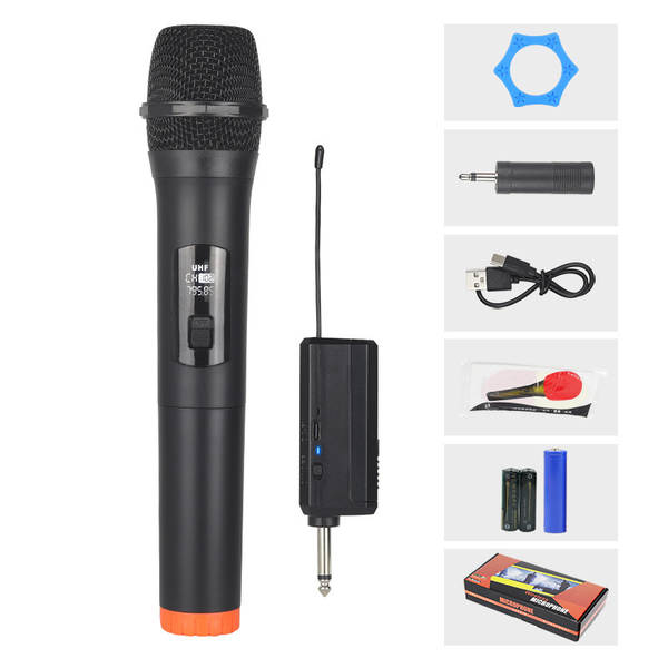 Carregador de microfone sem fio para duas casas de cartão de som KTV palco de transmissão ao vivo K-Song V-Song profissional portátil