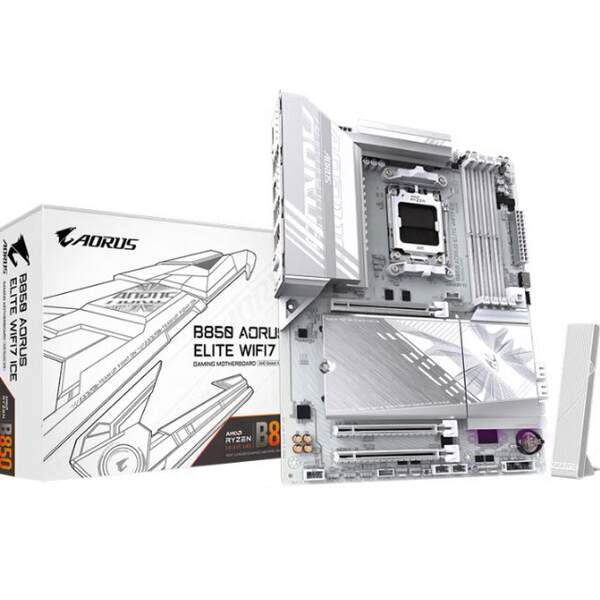 GIGABYTE B850 AORUS ELITE WIFI7 ICE Painel DDR5
